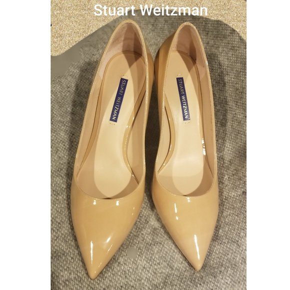 Stuart Weitzman Pump shoe beige/nude leather 9 new - Picture 3 of 16